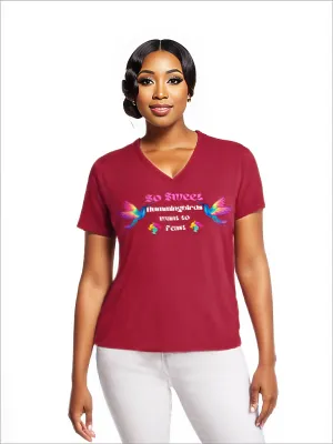 So Sweet Women's V-Neck Tee - Ships from The USA