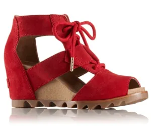 SOREL - Joanie Lace Suede Bright Red