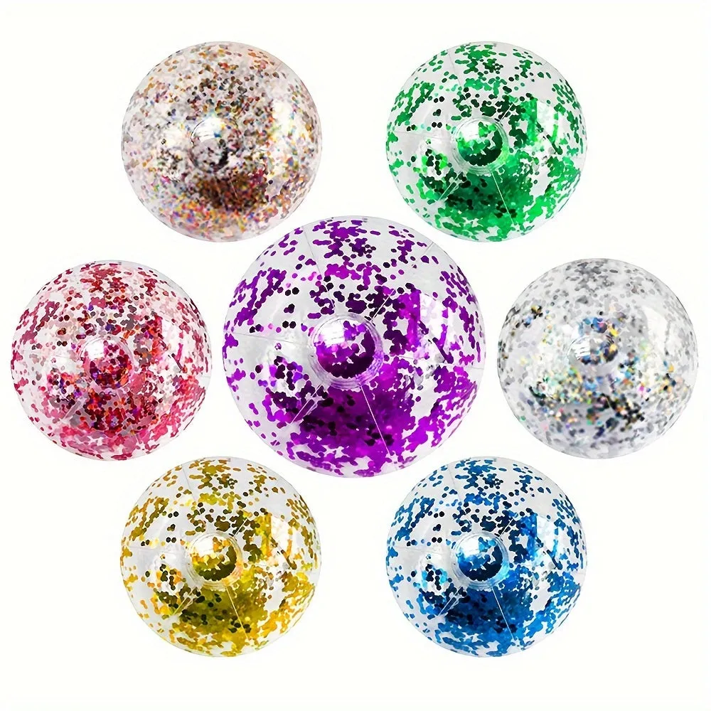 Sparkling Sequined Beach Ball for Endless Beach Party Fun