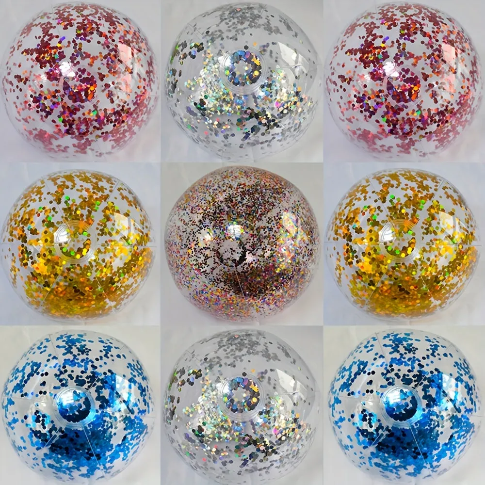 Sparkling Sequined Beach Ball for Endless Beach Party Fun