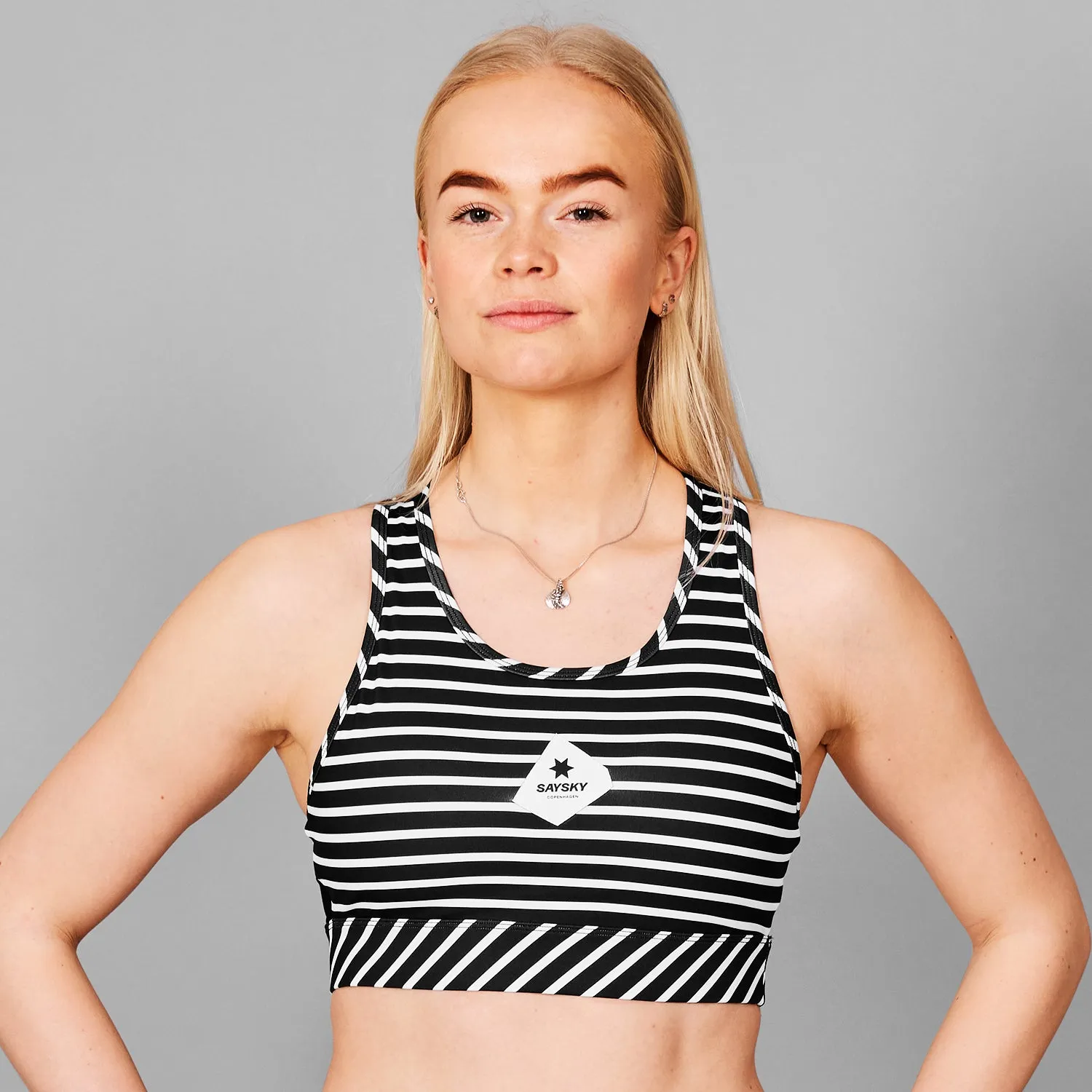 Stripe Combat Sports Bra