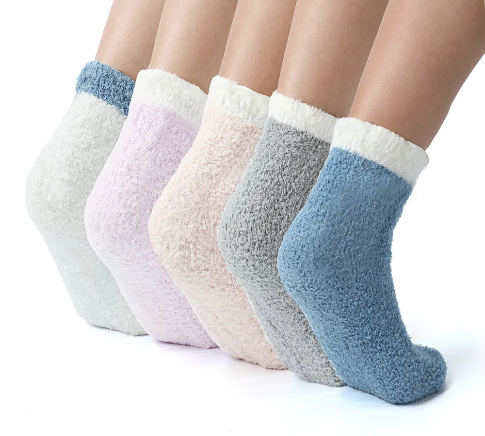 TARRAMARRA® Women Crew Fluffy Socks Five Pairs