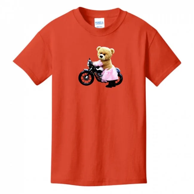 Teddy Ride Girls 100% Cotton T-shirt