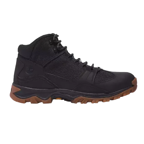 Timberland Men's Mt. Maddsen Mid Lace-Up Hiking Boot Shoes - Black / Full Grain