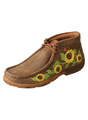 Twisted X Women's Chukka Driving Moc, Bomber/Sunflower