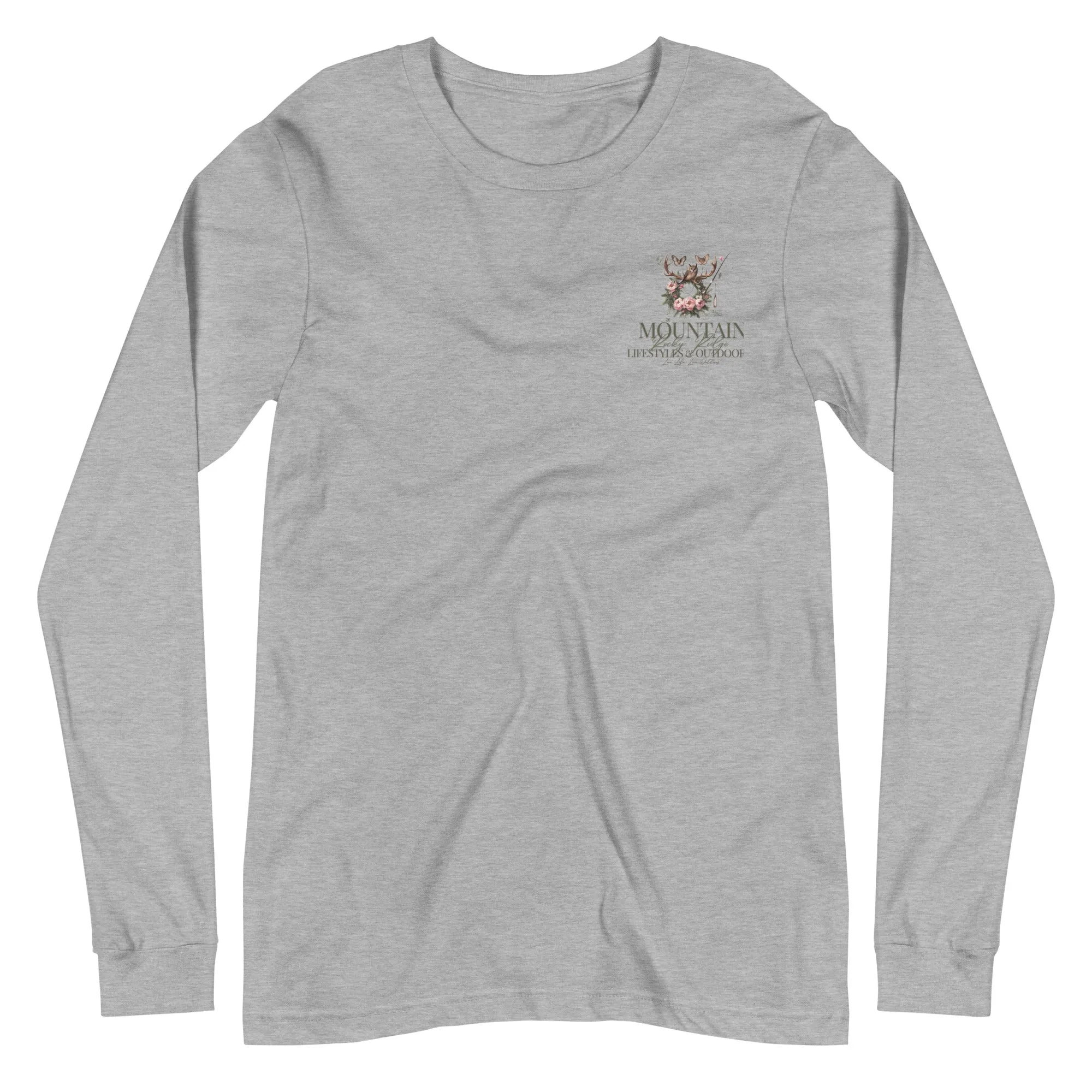 Unisex Long Sleeve Tee Exclusive Love Life Live Outdoors MRRL&O Print Designs