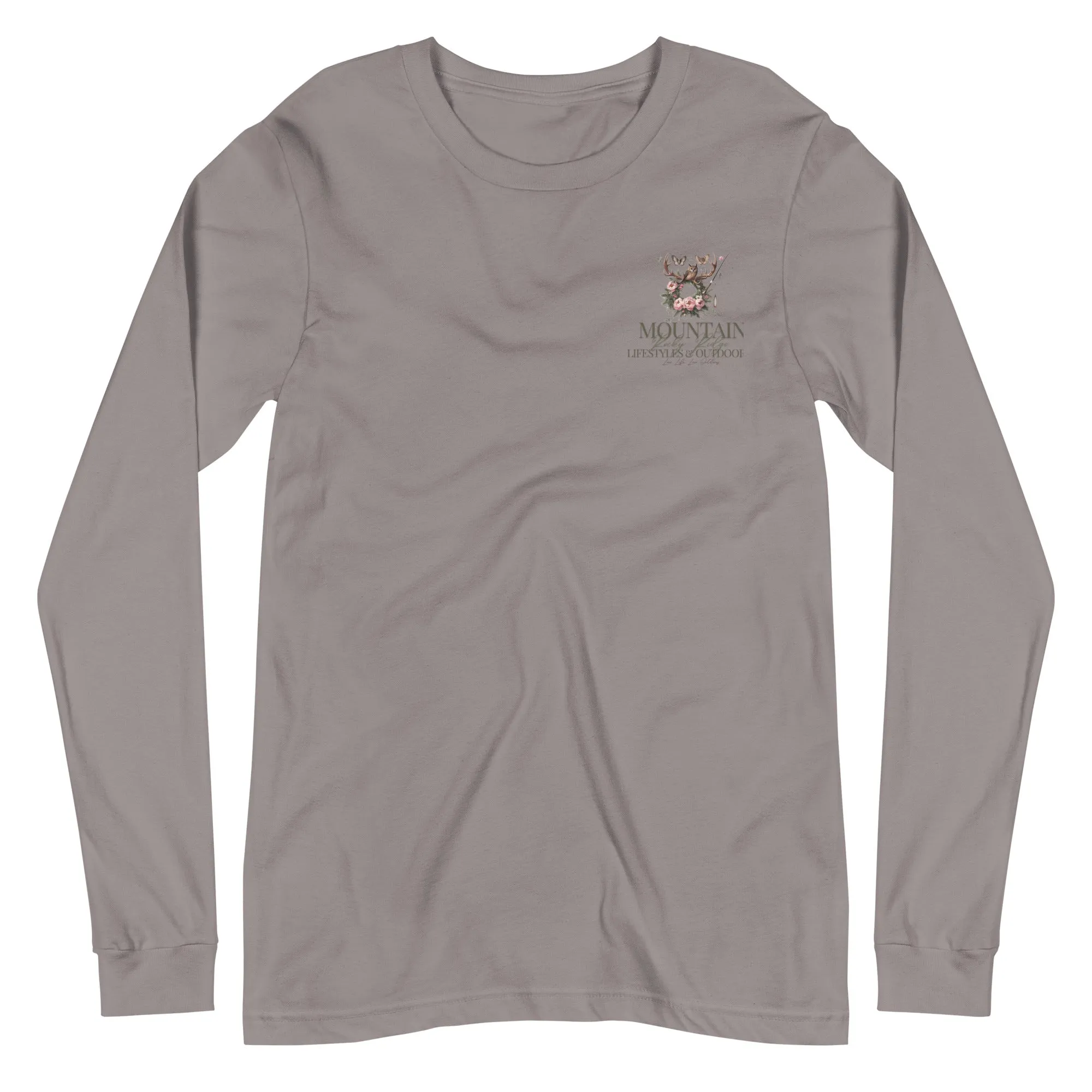 Unisex Long Sleeve Tee Exclusive Love Life Live Outdoors MRRL&O Print Designs