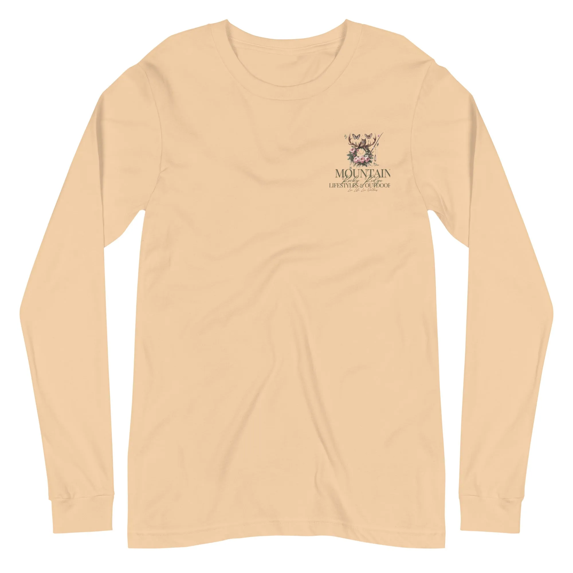 Unisex Long Sleeve Tee Exclusive Love Life Live Outdoors MRRL&O Print Designs