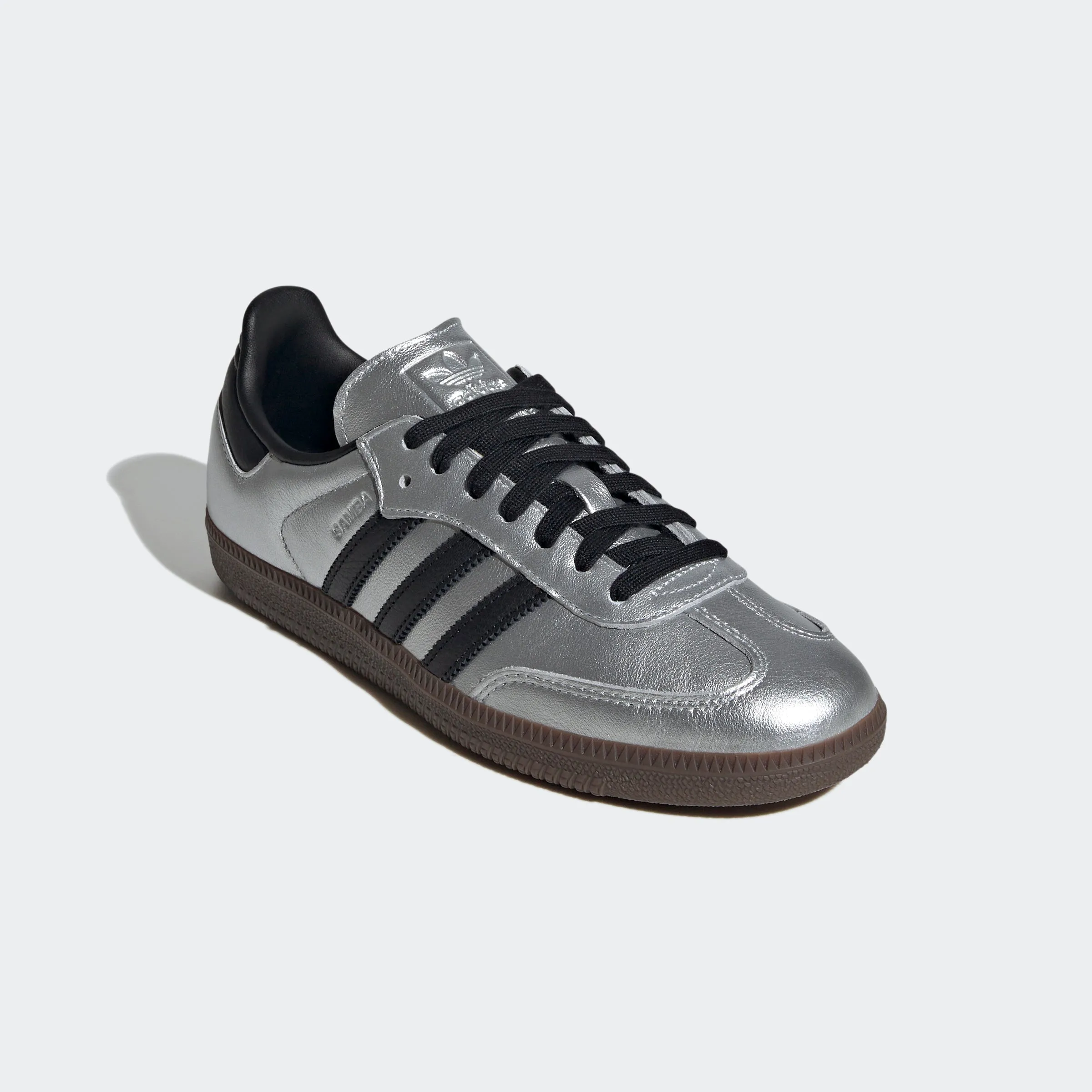 Women's adidas Originals Samba OG Shoes Silver Metallic