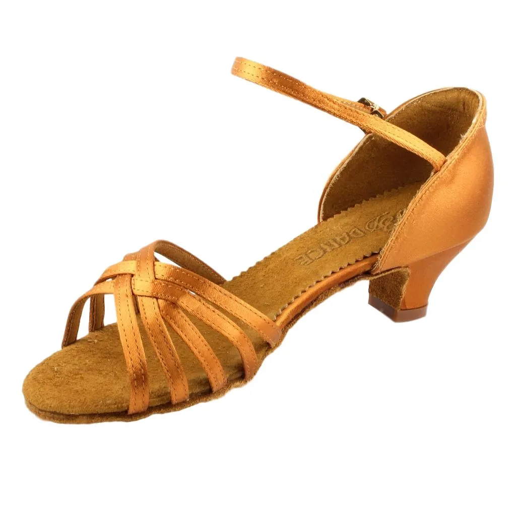 Women's Latin Dance Shoes, Model 216, Heel Child I, Tan 3