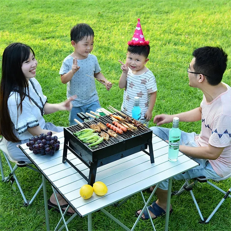 Wrought Iron Barbecue Thickened Folding Barbecue 36x28.5x7cm