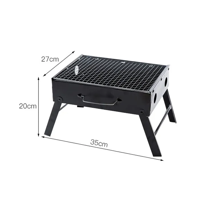 Wrought Iron Barbecue Thickened Folding Barbecue 36x28.5x7cm